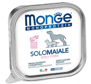 Monge Dog Monoprotein Solo консервы для собак паштет из свинины 150г